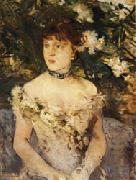 Berthe Morisot Young Woman in Evening Dress Sweden oil painting artist